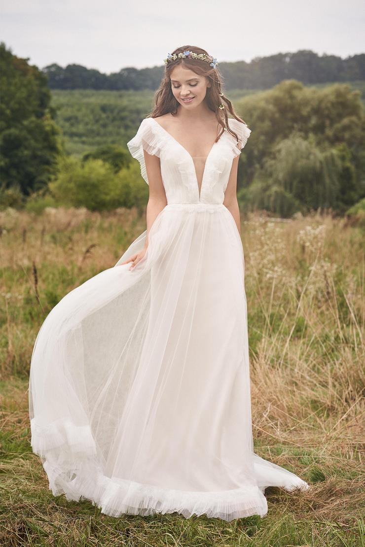 Model wearing a Lillian West  Bridal Gown